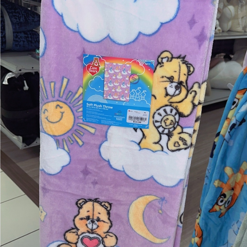 Care Bears Soft Plush Throw Blanket